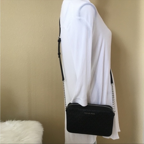 New Michael Kors jet set Large travel EW crossbody bag & wallet set - Picture 7 of 16